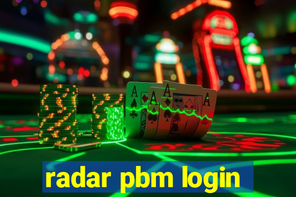 radar pbm login